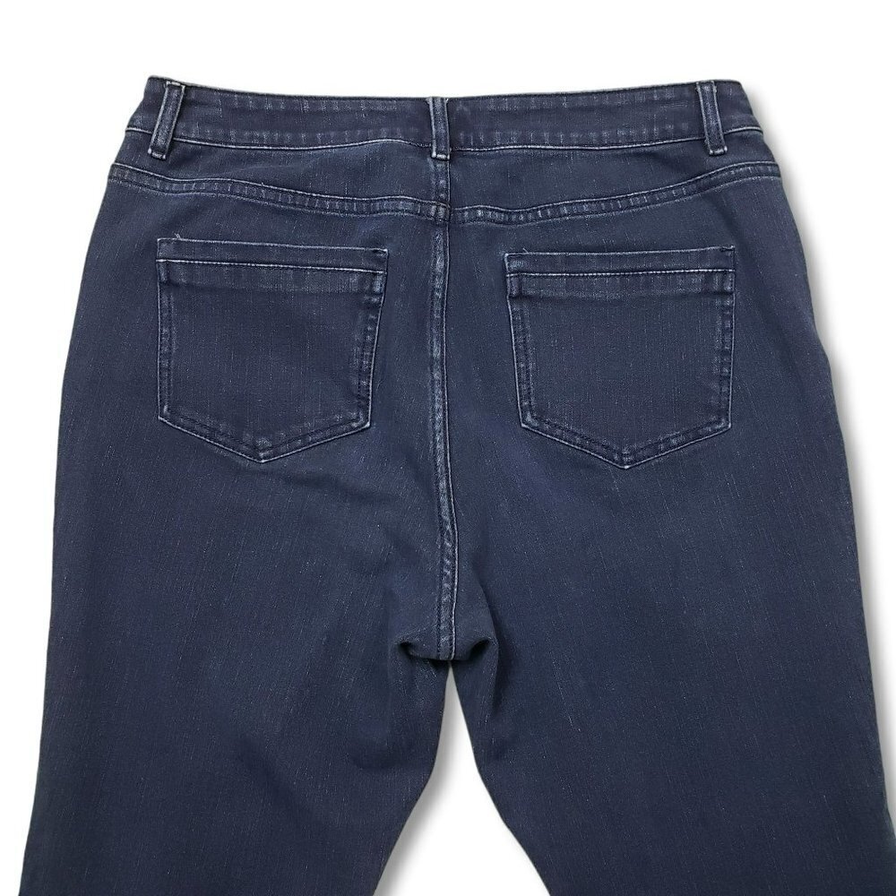J Jill Premium Flex High Rise Legging Jeans Womens 12 Dark Wash‎ - Picture 6 of 9